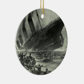 Sinking RMS Titanic Keramisch Ornament (Rechts)