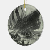 Sinking RMS Titanic Keramisch Ornament (Links)
