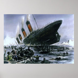 Sinking RMS Titanic Poster