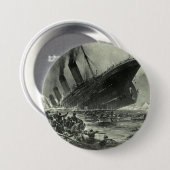 Sinking RMS Titanic Ronde Button 7,6 Cm (Voorkant /achterkant)