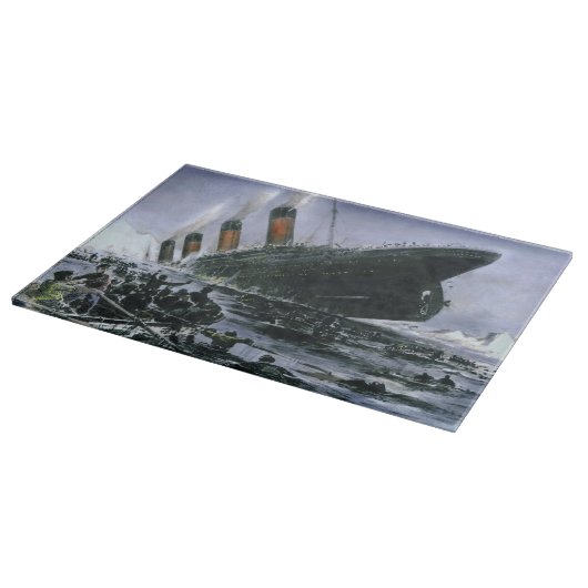 Sinking RMS Titanic Snijplank (Hoek)