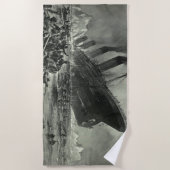 Sinking RMS Titanic Strandlaken (Voorkant)