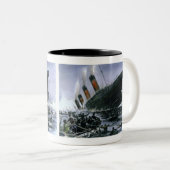 Sinking RMS Titanic Tweekleurige Koffiemok (Voorkant rechts)