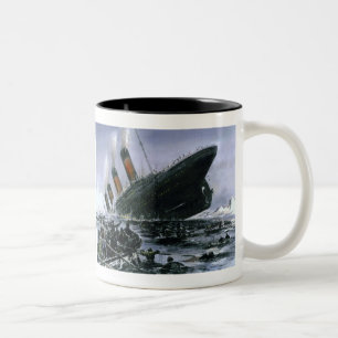 Sinking RMS Titanic Tweekleurige Koffiemok