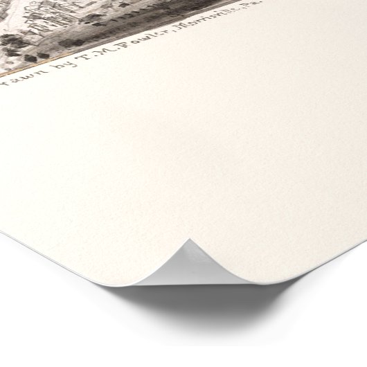 Sinking Spring, PA Panoramic Map - 1898 Poster (Hoek)