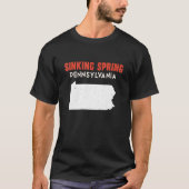 Sinking Spring Pennsylvania USA State America Trav T-shirt (Voorkant)