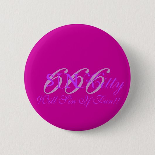 SINKitty, zal zongen als Fun! Ronde Button 5,7 Cm (Voorkant)