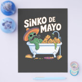 Sinko de Mayo Cinco De Mayo Cactus Funny Flyer (Enkel)