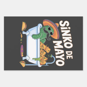 Sinko de Mayo Cinco De Mayo Cactus Funny Inpakpapier Vel