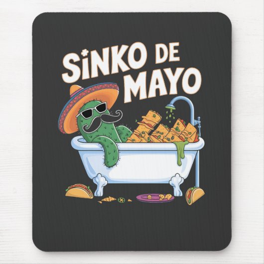 Sinko de Mayo Cinco De Mayo Cactus Funny Muismat (Voorkant)