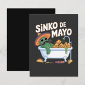 Sinko de Mayo Cinco De Mayo Cactus Grappig  Bedankkaart (Voorkant / Achterkant)