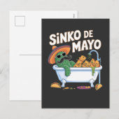 Sinko de Mayo Cinco De Mayo Cactus Grappig Feestdagenkaart (Voorkant / Achterkant)