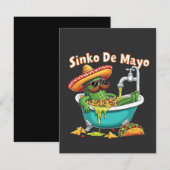 Sinko de Mayo"Grappige Cinco de Mayo Cactus Bedankkaart (Voorkant / Achterkant)