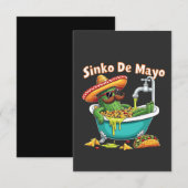 Sinko de Mayo"Grappige Cinco de Mayo Cactus Bedankkaart (Voorkant / Achterkant)