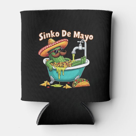 Sinko de Mayo"Grappige Cinco de Mayo Cactus Blikjeskoeler (Voorkant)