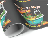 Sinko de Mayo"Grappige Cinco de Mayo Cactus Cadeaupapier (Rol Hoek)