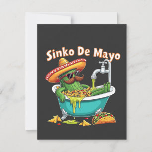 Sinko de Mayo"Grappige Cinco de Mayo Cactus Feestdagenkaart