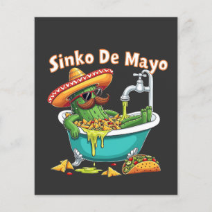 Sinko de Mayo"Grappige Cinco de Mayo Cactus Flyer