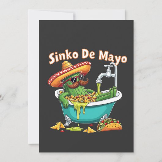Sinko de Mayo"Grappige Cinco de Mayo Cactus Kaart (Voorkant)