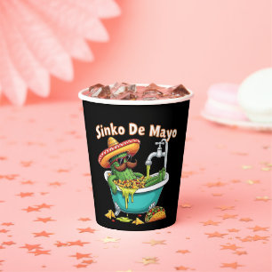 Sinko de Mayo"Grappige Cinco de Mayo Cactus Papieren Bekers