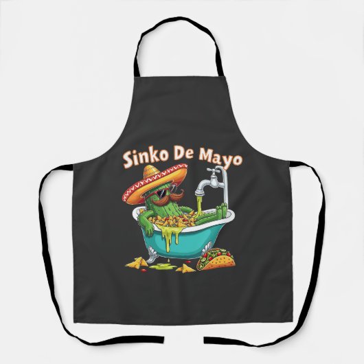 Sinko de Mayo"Grappige Cinco de Mayo Cactus Schort (Voorkant)