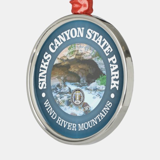 Sinks Canyon SP Metalen Ornament (Links)