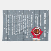 Sinnamon Thee Recept Kerstmis Keuken Handdoek (Horizontaal)