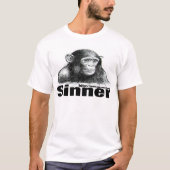 Sinner Chimp t-shirt - van Brett Keane (Voorkant)