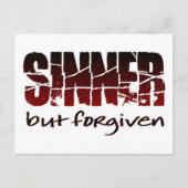 Sinner maar vergeven briefkaart (Voorkant)