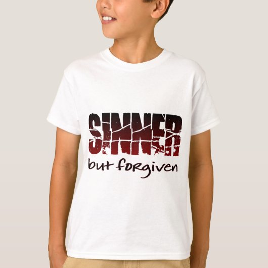 Sinner maar vergeven t-shirt (Voorkant)