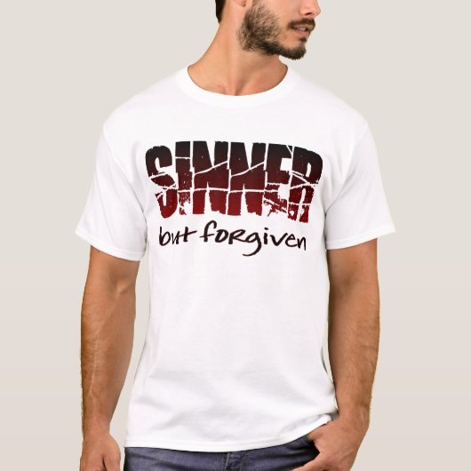Sinner maar vergeven t-shirt (Voorkant)