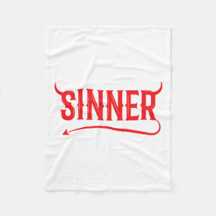 Sinner Outfit Matching Kleding Paar Gifts Fun Ha Fleece Deken