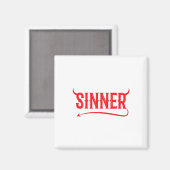 Sinner Outfit Matching Kleding Paar Gifts Fun Ha Magneet (Voorkant / Achterkant)