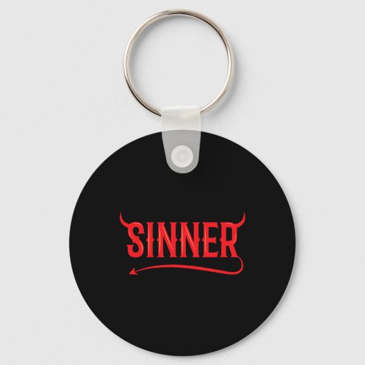 Sinner Outfit Matching Kleding Paar Gifts Fun Ha Sleutelhanger (Voorkant)