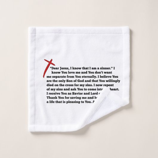 Sinners Prayer Bad Handdoek (Wasdoekje)