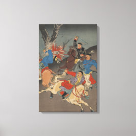Sino japans oorlog - japans kunst Afbeelding Canvas Afdruk