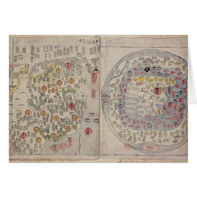 Sino-Koreaanse wereldkaart (Voorkant Horizontaal)