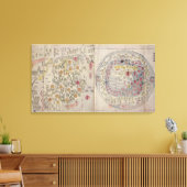 Sino-Koreaanse wereldkaart Canvas Afdruk (Insitu (Woonkamer))