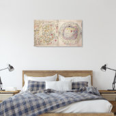 Sino-Koreaanse wereldkaart Canvas Afdruk (Insitu (Slaapkamer))
