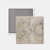 Sino-Koreaanse wereldkaart Magneet (Voorkant / Achterkant)