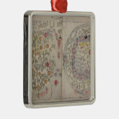 Sino-Koreaanse wereldkaart Metalen Ornament (Rechts)
