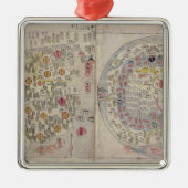 Sino-Koreaanse wereldkaart Metalen Ornament (Voorkant)