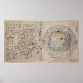 Sino-Koreaanse wereldkaart Poster (Voorkant)