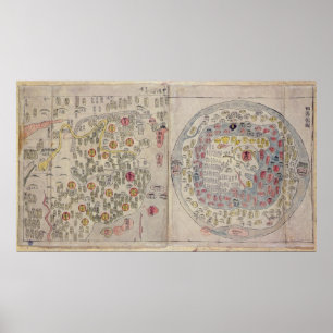 Sino-Koreaanse wereldkaart Poster