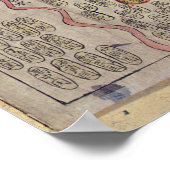 Sino-Koreaanse wereldkaart Poster (Hoek)