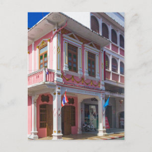 Sino Portugese architectuur in Phuket Town Briefkaart
