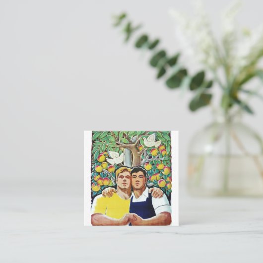 Sino Sovjet-samenwerking Vierkante Visitekaartje (Staand voorkant)