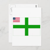 Sinoe County Flag Briefkaart (Voorkant / Achterkant)