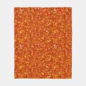 Sinopia Oranje Glitter Fleece Deken (Voorkant)