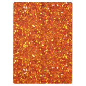 Sinopia Oranje Glitter Klembord (Achterkant)